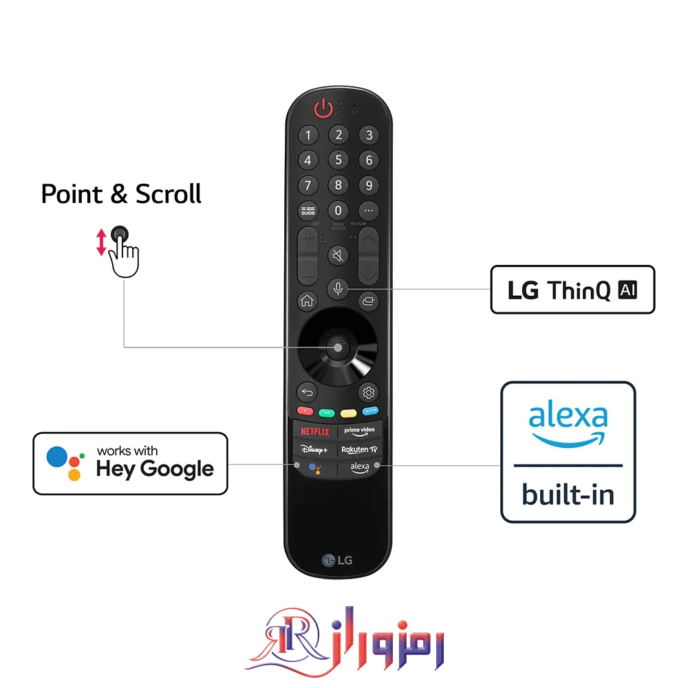 کنترل از راه دور تلویزیون 50uq80
